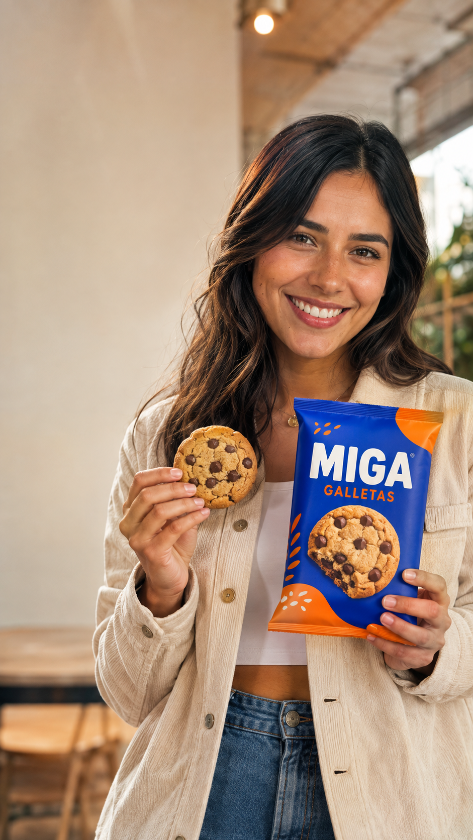 Campaña publicitaria ficticia para una marca de galletas